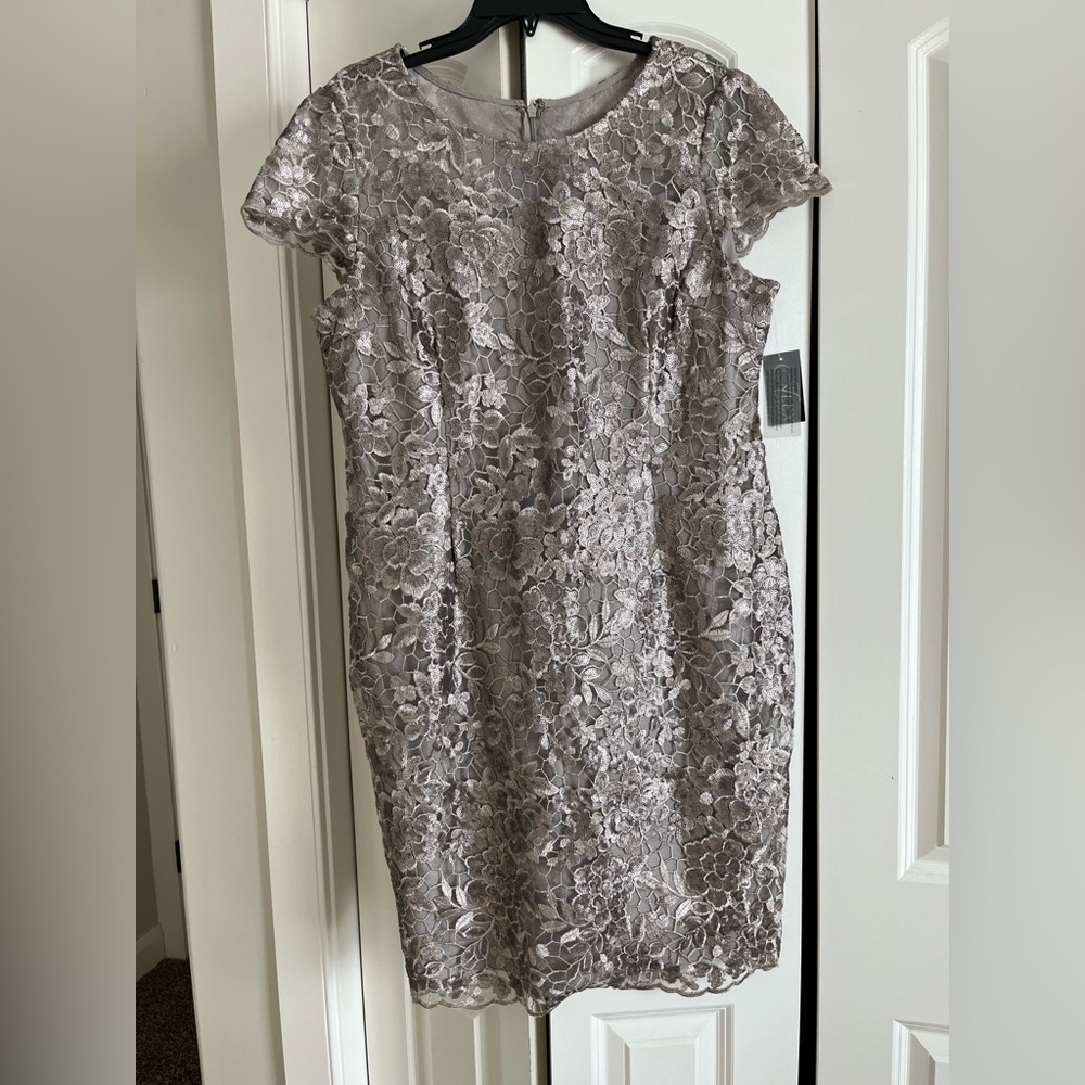 Alex Evening Taupe Dress